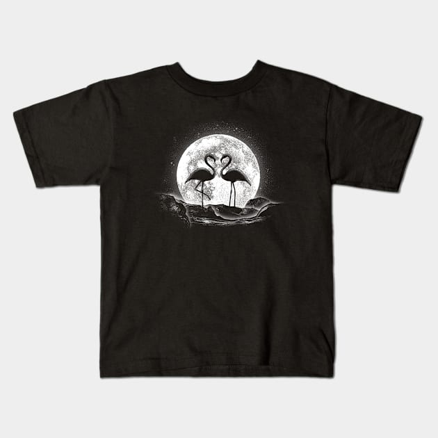 Moonlight Love Kids T-Shirt by FanFreak